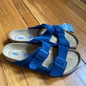 Birkenstock Arizona, Night Suede, Soft Footbed, Size 43